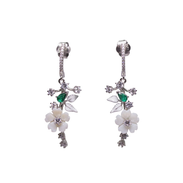 Blossom Vine MOP Drop Earrings