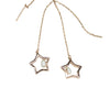 Celestial Star Threader Earrings – Elegant & Dreamy