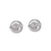 Elegant Pearl & Crystal Bee Stud Earrings
