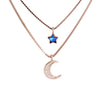 Celestial Moon & Star Layered Necklace