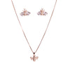 Sparkling Bee Charm Necklace Set