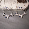 Crystal Bloom Enamel Floral Necklace Set
