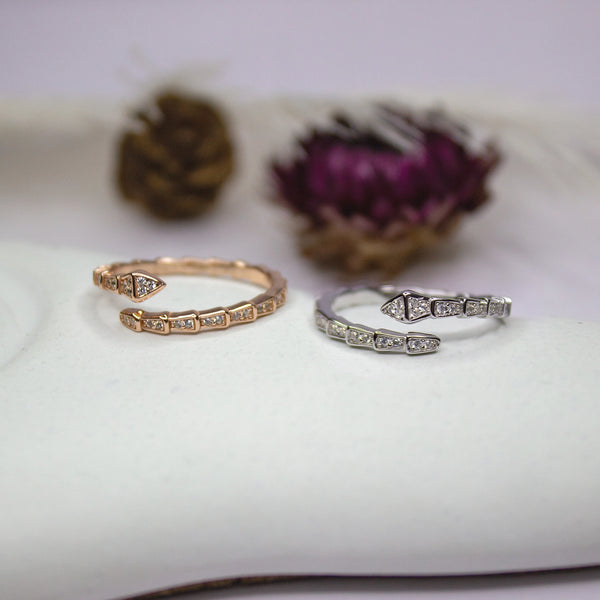 Geometric Arrow Open Band Ring