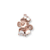Floral Bloom Crystal Ring - RoseGold, 5
