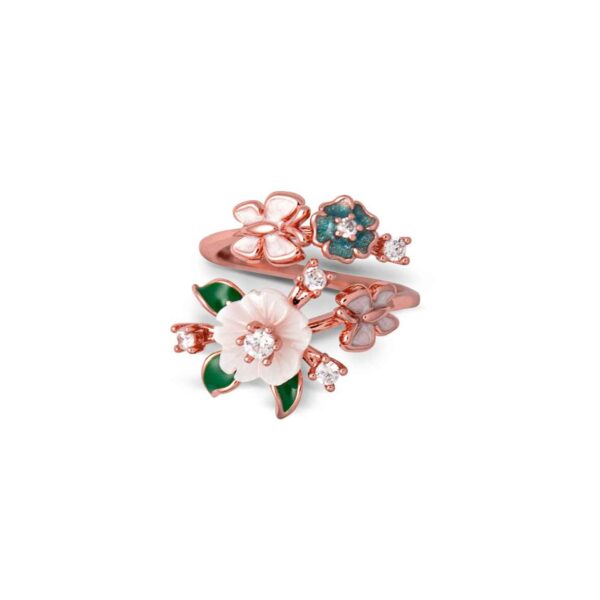 Garden Bloom Open Wrap Ring