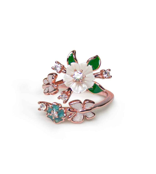 Garden Bloom Open Wrap Ring