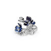 Floral Garden Adjustable Ring - 925 Sterling Silver