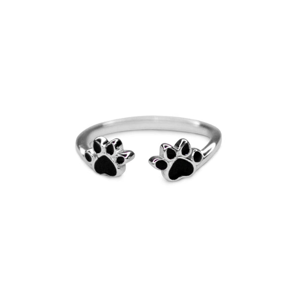 Paw Print Open Ring