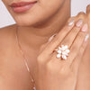 Pearl Blossom Cluster Ring