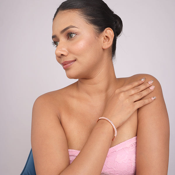 Radiant Fan CZ Bangle Bracelet