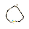 Black Beaded Bracelet with Balloon Charm