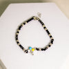 legant Black Beaded Bracelet with Balloon Charm 🎈✨