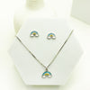 Whimsical Rainbow Jewelry Set – Necklace & Earrings 🌈✨