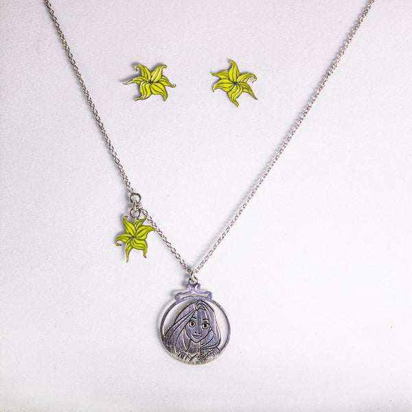 Fairy Tale Princess Jewelry Set – Necklace & Earrings 👑✨