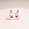 Adorable Bunny & Star Enamel Earrings – Whimsical & Playful 🐰⭐