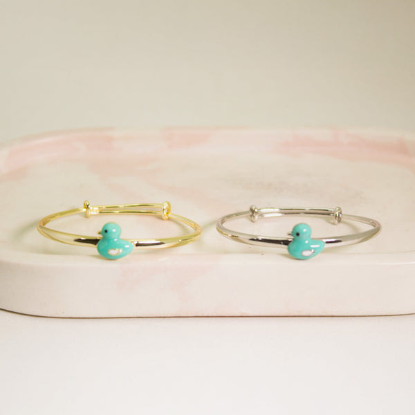 Kids Duck Bracelet - Silver