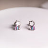 Kids Shooting Star Enamel Earrings