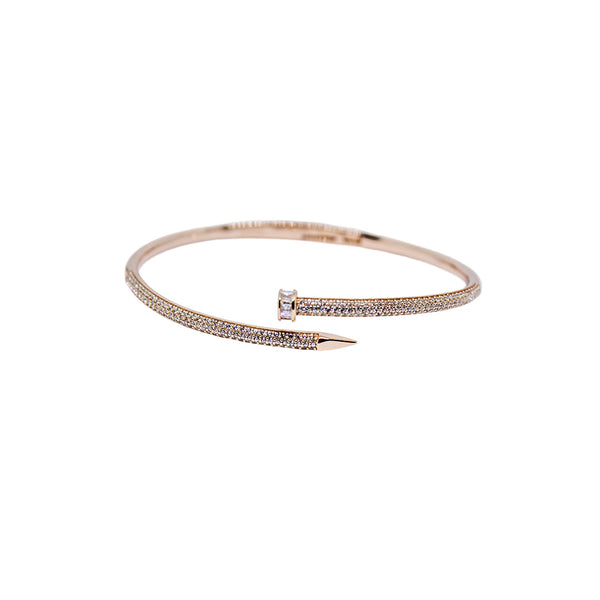 Luxury Nail Bangle – A Bold Fusion of Strength & Elegance