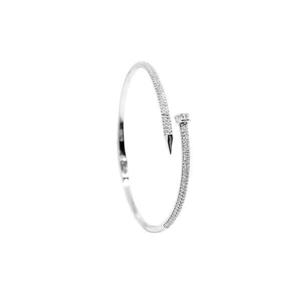 Luxury Nail Bangle – A Bold Fusion of Strength & Elegance