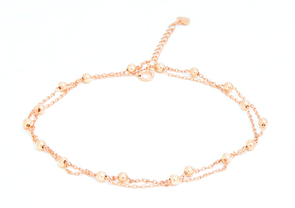 Minimal Bead Layered Chain Bracelet