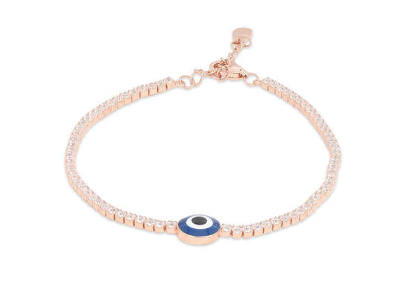 Evil Eye CZ Tennis Bracelet