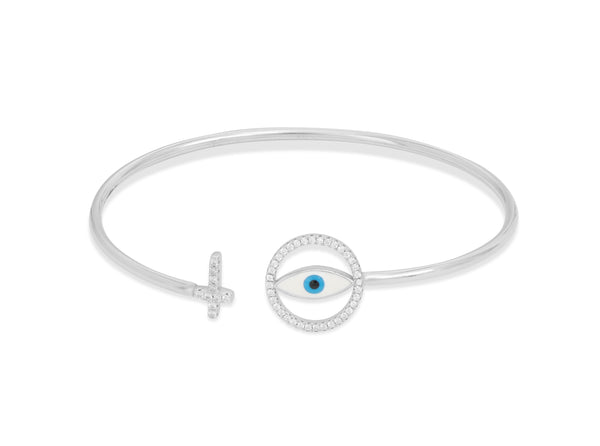 Evil Eye Open Bangle