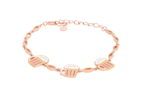 Cheers Beer Mug Charm Bracelet