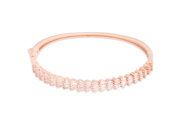 Radiant Fan CZ Bangle Bracelet