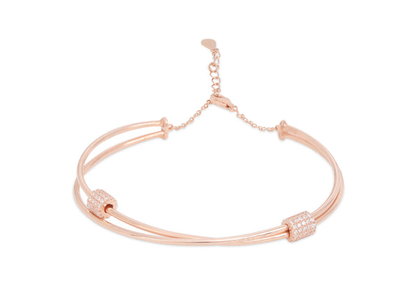 Luna Pavé Adjustable Cuff Bracelet