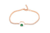 Emerald Glow Tennis Bracelet