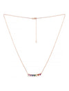 Rainbow Triangle Bar Necklace