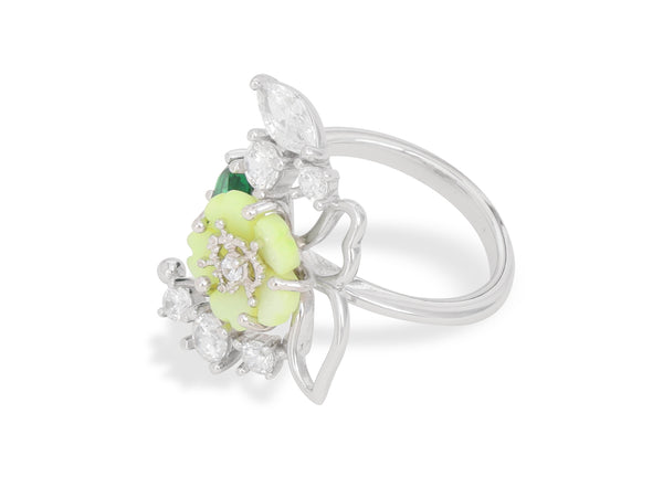 Floral Vine Statement Adjustable Ring