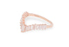 Baguette Curve Statement Ring