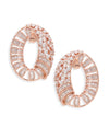 Celeste Pavé Oval Statement Earrings